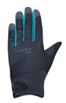 CHIBA Blade - Radhandschuhe XS schwarz/t&uuml;rkis, atmungsaktiv mit Touchfinger