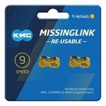 KMC 9R 9s Missing Link 9-fach gold - schneller Kettenverschluss mit aktueller Technik
