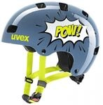 Uvex kid 3 Kinderfahrradhelm stone blue pow 51-55cm robuster Hartschalenhelm...