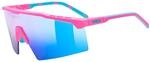 uvex Flowline Pink Matt - Mirror Blue Sonnenbrille, Einheitsgr&ouml;&szlig;e