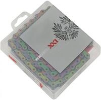 SRAM Kette XX1 Eagle Hollow Pin rainbow - 12-fach, 126 Glieder, inkl. PowerLock