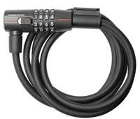 Trelock Zahlenspiralkabelschloss 180 cm D 15 mm SK 415/180/15 schwarz mit Halter ZK
