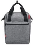 KLICKfix Gep&auml;cktr&auml;gertasche ROOMY GT twist silver, 12 ltr, ca. 1000g 0371TS