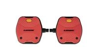 Look Geo City Grip Pedale rot rutschfest Urban Flatpedal mit Vibram Gummieinsatz f&uuml;r