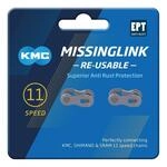 KMC Missinglink 11R EPT Silber 2 St&uuml;ck f. Kettenschloss 5,65mm 11-fach re-usable