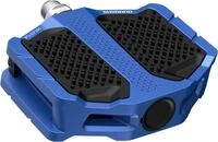 SHIMANO Pedal PD-EF205 Blau Flat - Robustes Plattformpedal f&uuml;r urbane und