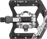 Messingschlager 24.50-151, Messingschlager Pedale PM827 schwarz Exustar Half-Clipless