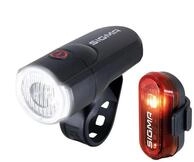 SIGMA AURA 30/Curve Fahrradbeleuchtungsset: 30 Lux Frontlicht, 40 m Reichweite, 2