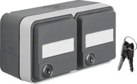 Hager E35Q5, Hager Berker W.1 Wandsteckdose (WCD-Schaltger&auml;t) (Europ&auml;ische