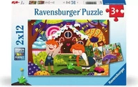 Ravensburger Spieleverlag 12004045, Ravensburger Spieleverlag Kinderpuzzle 2x12 Teile