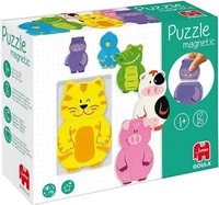 Jumbo Spiele 55234, Jumbo Spiele Goula Magnetisches Holzpuzzle Tiere