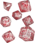 Q-Workshop QWOELV09, Q-Workshop Elvish Translucent &, red Dice Set