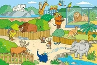 Schmidt Spiele 56349, Schmidt Spiele Die Sendung mit der Maus, Im Zoo (Kinderpuzzle)