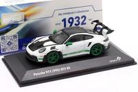 Porsche 911 (992) GT3 RS Baujahr 2023 wei&szlig; / gr&uuml;n 1:43 Solido