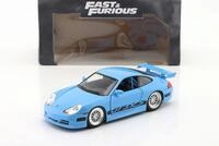 Brians Porsche 911 (996) GT3 RS Fast and Furious 5 (2011) blau 1:24 Jada Toys