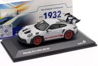 Porsche 911 (992) GT3 RS Baujahr 2023 eisgraumetallic / pyrorot 1:43 Solido