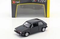 Volkswagen VW Golf Mk1 GTI Baujahr 1979 schwarz 1:24 Bburago