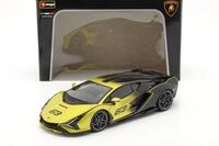 Lamborghini Sian FKP 37 #63 gelb / schwarz 1:18 Bburago 69441