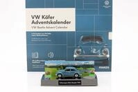 VW K&auml;fer Adventskalender: Volkswagen VW K&auml;fer blau 1:43 Franzis 63049