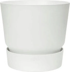 Elho 3041501615000, elho greenville Topf rund 16 cm - weiss