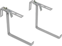 Po&eacute;tic 508699, Po&eacute;tic Zubeh&ouml;r BASIC Blumenkastenhalter Aluminiumfarben - 2er...