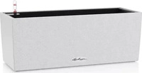 Lechuza 15657, LECHUZA Blumenkasten BALCONERA Stone 50 Quarzwei&szlig; All-in-One