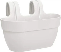 elho 3662603645100, elho Vibia campana easy Pflanzgef&auml;&szlig; M Seidenwei&szlig; zum