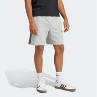 adidas - Essentials 3-Streifen French Terry Shorts Herren medium grey heather