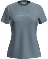 Icebreaker - Merino 150 Tech Lite Sparkling Stars T-Shirt Damen flint blue
