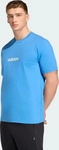 adidas - Essentials Linear Single Jersey T-Shirt Herren ray blue blau