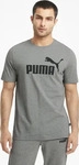 Puma - Essentials Logo T-Shirt Herren medium grey heather grau