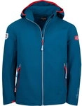 Trollkids - Kvalvika Softshelljacke Kinder petrol spicy red 186309_1429