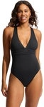 Seafolly - S.Collective Cross Back Badeanzug Damen schwarz 233653_1297