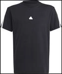 Adidas Sportswear Future Icons 3-Streifen T-Shirt Kinder T-Shirt, schwarz, Gr. 128