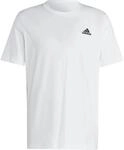 Adidas Essentials Single Embroidered Small Logo Herren T-Shirt, wei&szlig; 4066745447582