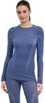 Falke Wool-Tech Damen Unterhemd, blau 4067112002342