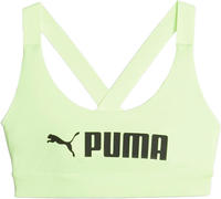 Puma Mid Impact Fit Bra Damen Top, gr&uuml;n 4099683780978
