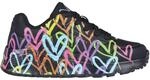 Skechers Uno Lite - Spread The Love Kinder Freizeitschuhe, schwarz, Gr&ouml;&szlig;e 27