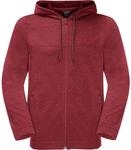 Jack Wolfskin Waldsee Hooded Herren Midlayer, rot 4064886024471