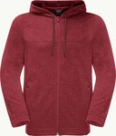 Jack Wolfskin 1710701_2511, Jack Wolfskin Waldsee Hooded Herren Midlayer, rot male