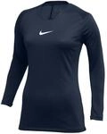 Nike Dri-Fit Park First Layer Damen Sweatshirt, blau 823233776692