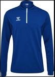 Hummel Authentic (halber Rei&szlig;verschluss) Herren Sweatshirt, blau, Gr. S