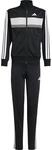 Adidas Seasonal Essentials Tiberio 3-Streifen Kinder Jogginganzug, schwarz