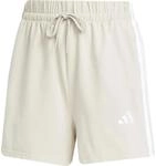 Adidas Essentials 3-Streifen Cotton Damen Shorts, grau 4067902768588