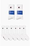Champion 6-er Pack Crew Herren Socken, wei&szlig; 8054112303049