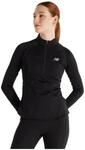 New Balance Athletics Heat Grid 1/2 Zip Damen T-Shirt, schwarz, Gr. L 0197376580127