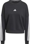 Adidas Essentials 3-Streifen French Terry Damen Sweatshirt, schwarz 4067902864891