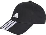 Adidas 3-Streifen New Logo Baseball Kappe Cap, schwarz 4067902589503