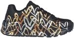 Skechers Uno Lite - Metallic Love Kinder Freizeitschuhe, schwarz, Gr&ouml;&szlig;e 38