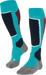 Falke 16523_6536, Falke Skiing 2 Intermediate Damen Str&uuml;mpfe, blau female